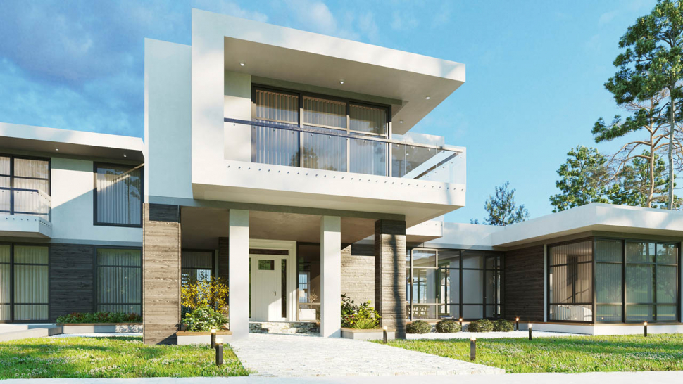 Итер Дизайн - Современный дом на озере - Архитектура —  625м<sup>2</sup>