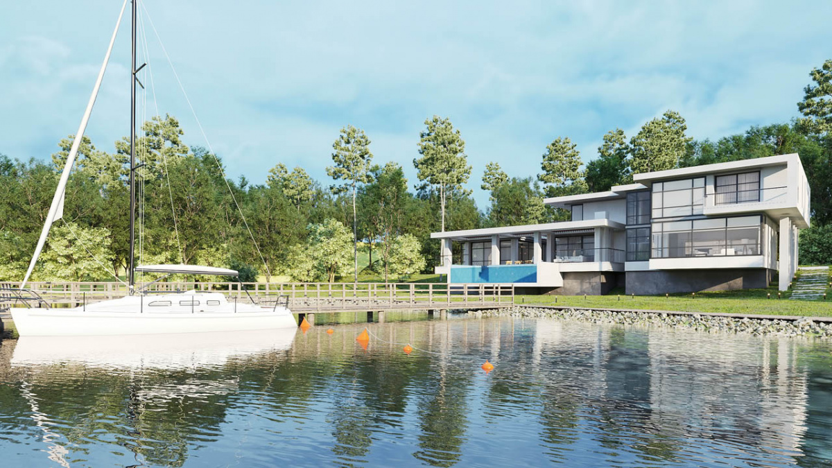 Проектно-строительная компания ITER - Современный дом на озере