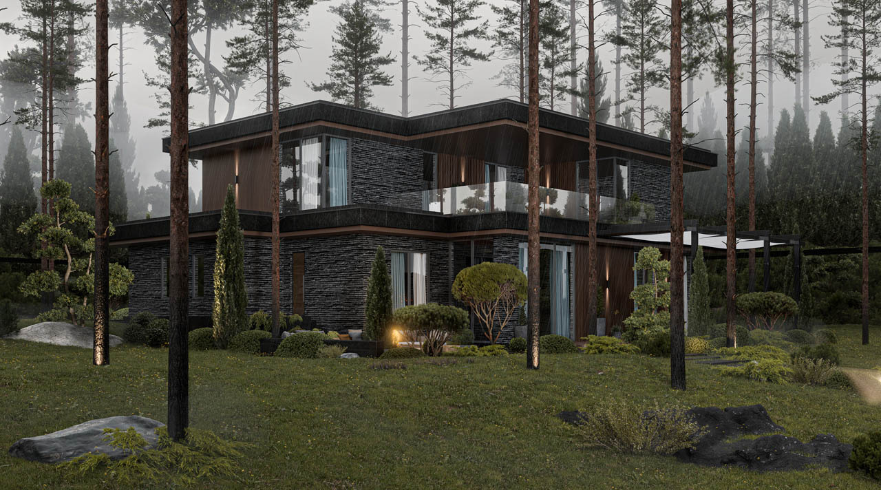 Итер Дизайн - Дом в Серпухове - Архитектура —  400м<sup>2</sup>