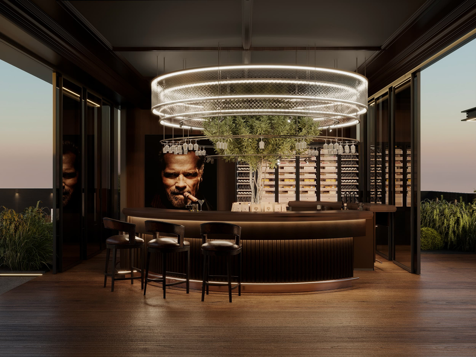 Итер Дизайн - Hennessy Cigar bar - 
